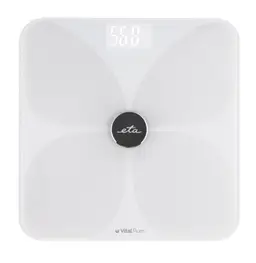 ETA Vital Pure Personenwaage Glas Smart Analyse BMI Körperfett App (inkl. Küchenwaage) weiß — Bild 2