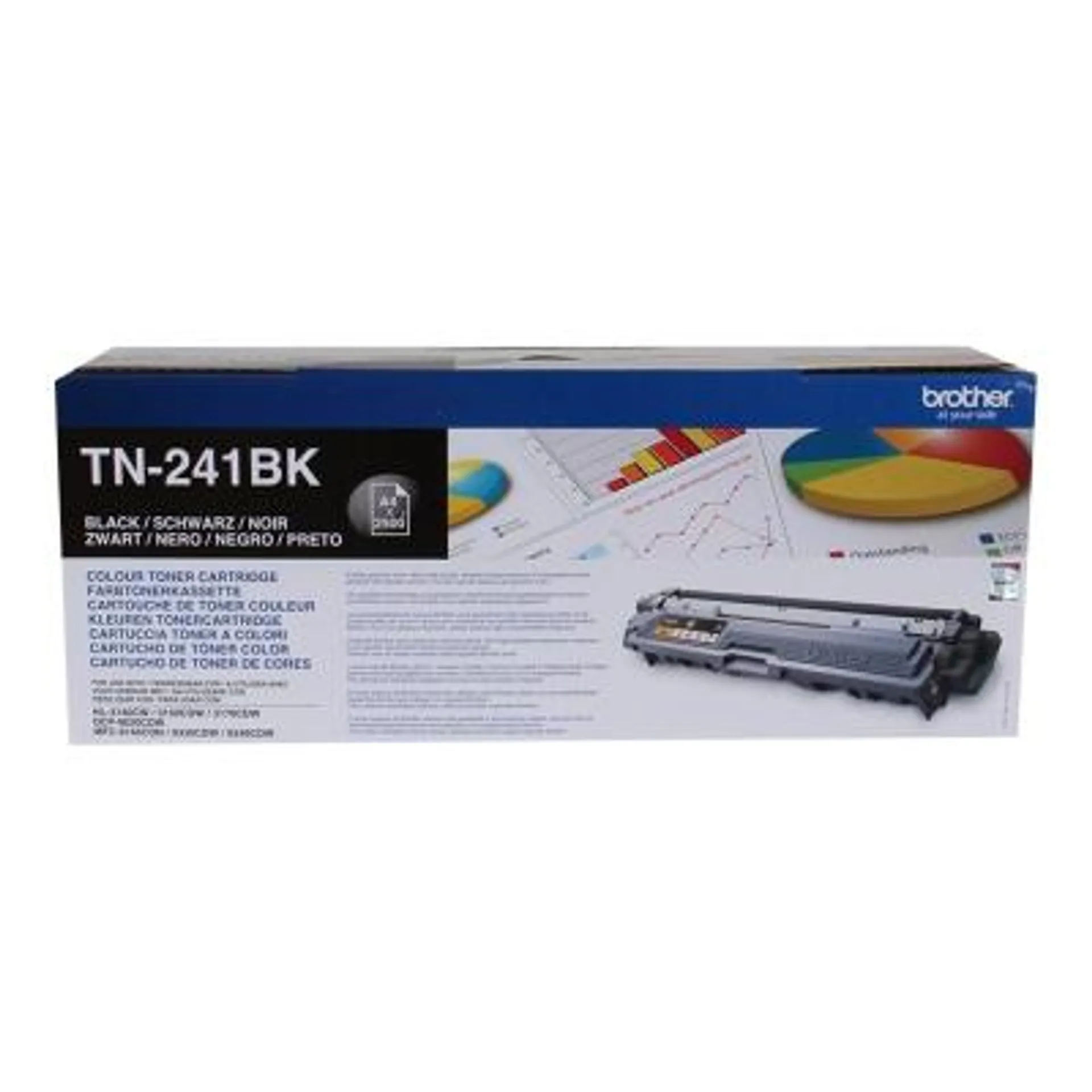 Brother Cartridge TN-241 TN241 Schwarz 2,5k
