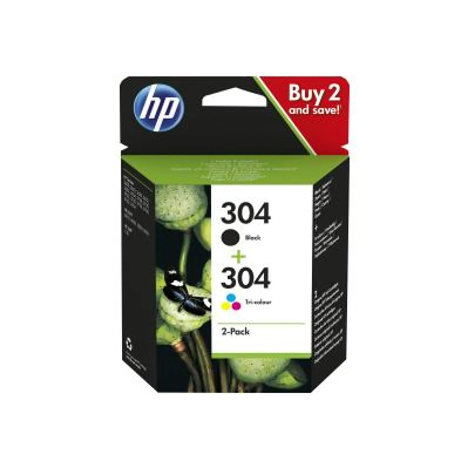HP Ink No 304 HP304 HP 304 Schwarz + 304 Color