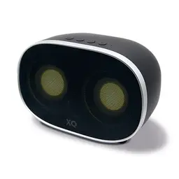 XQISIT Retro Speaker 10W Bluetooth Lautsprecher Musik LED-Lichteffekten schwarz — Bild 2