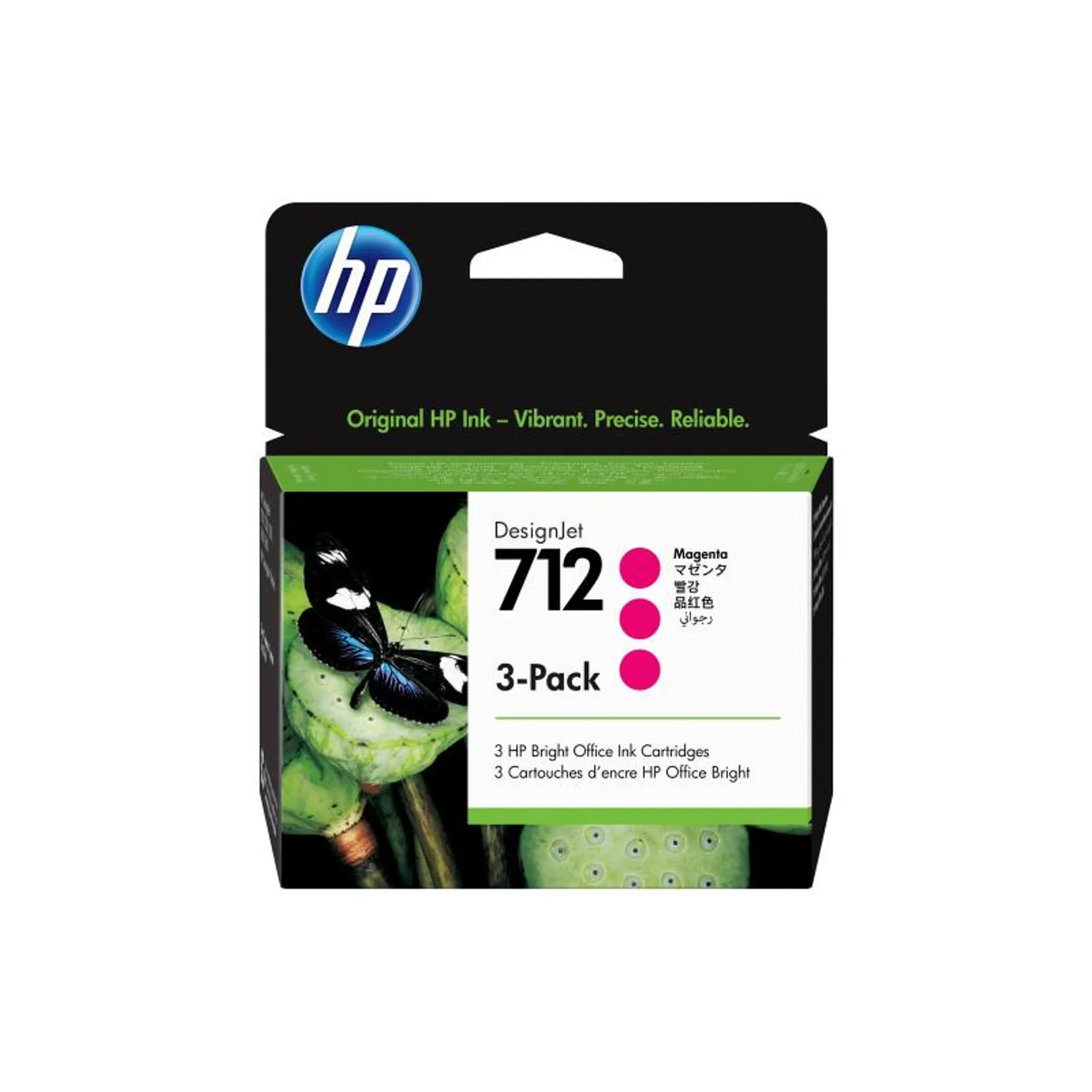 HP Ink No 712 HP712 HP 712 3-Pack 3Pack