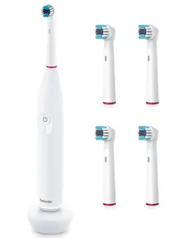 3er Pack - Beurer TB 30X Onpack Elektrische Akku Zahnbürste inkl. 4 Bürstenköpfe — Bild 3