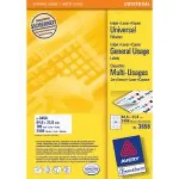 Avery Zweckform, Labels Avery 64 6 Avery Zweckform6 Avery Zweckform 6 x 33,8mm, A4 — Bild 3