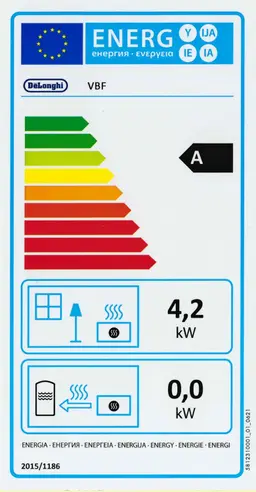 De'Longhi Gasheizer Blueflame VBF 4200W Gas Heizgerät Gasofen grau — Bild 4
