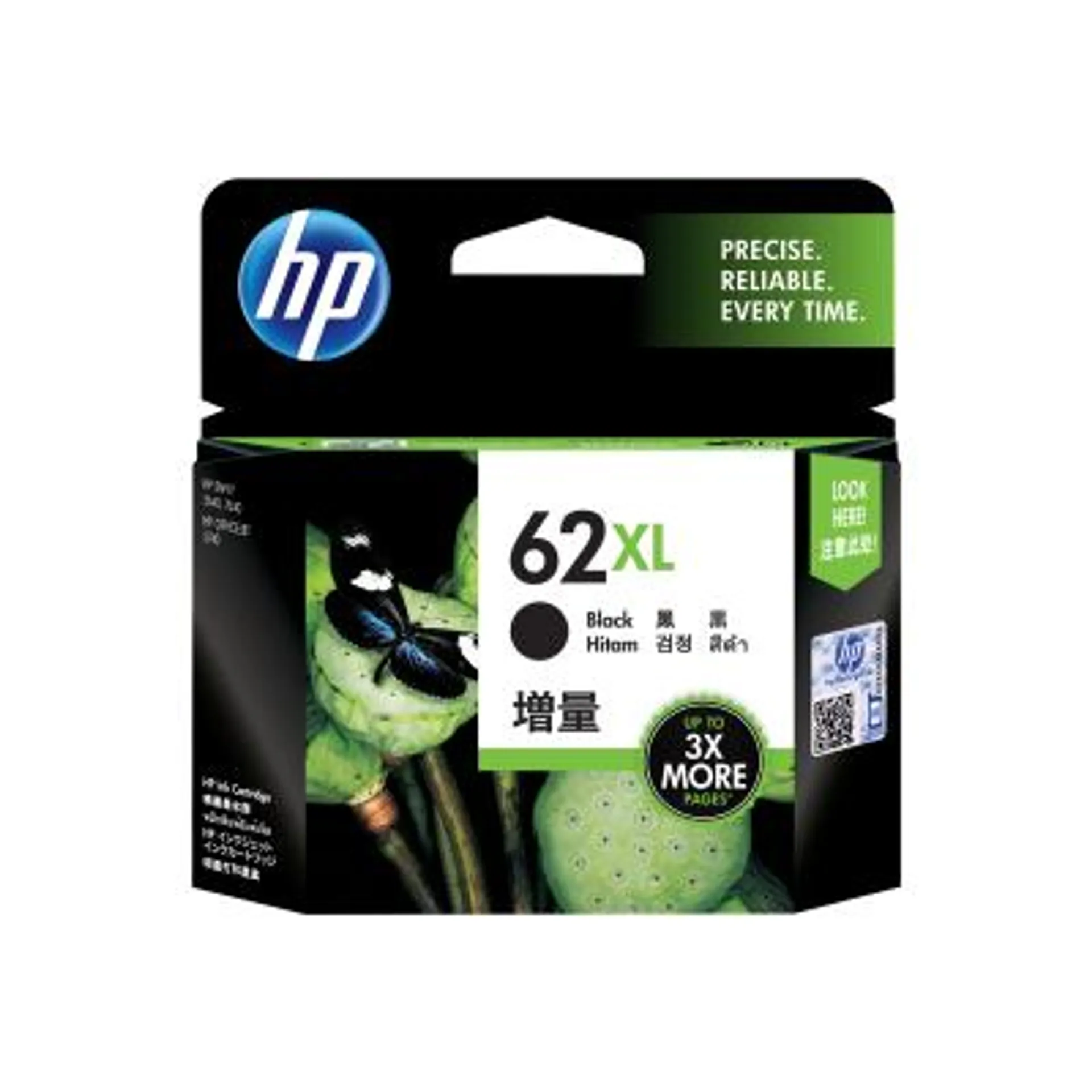 HP Ink No 62XL HP62XL HP 62XL Schwarz
