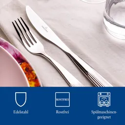 Villeroy & Boch Garden Besteckset 24tlg. Tafelbesteck 6 Personen Edelstahl — Bild 5