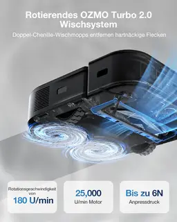 Ecovacs Deebot X2 Combo Saugroboter Wischroboter Handstaubsauger Station schwarz — Bild 10