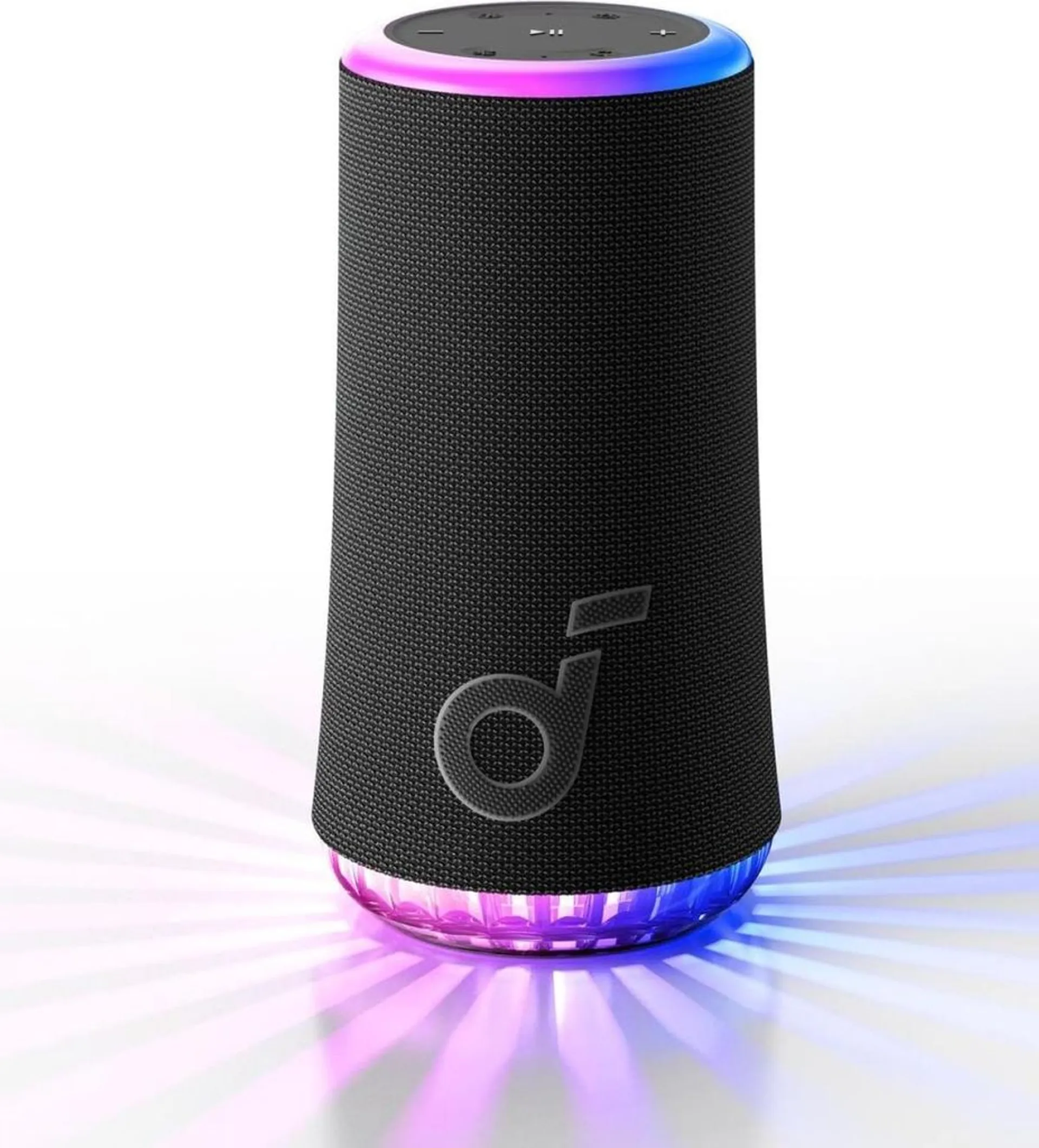 Anker Soundcore Glow Mobiler Bluetooth Lautsprecher Licht LED 30W schwarz
