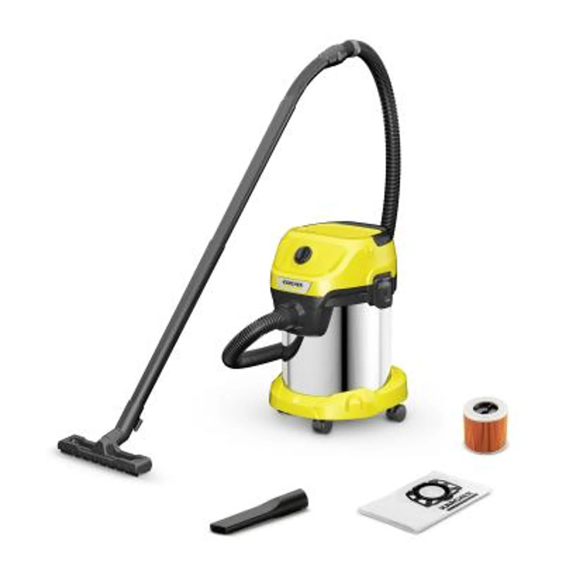 Kärcher Vacuum Cleaner WD 3 S V-17 4 20 V17 4 20 stainless steel 1 628-135 0 1 628135 0 Kärcher628-135 Kärcher 628-135 (1.628-135.0)