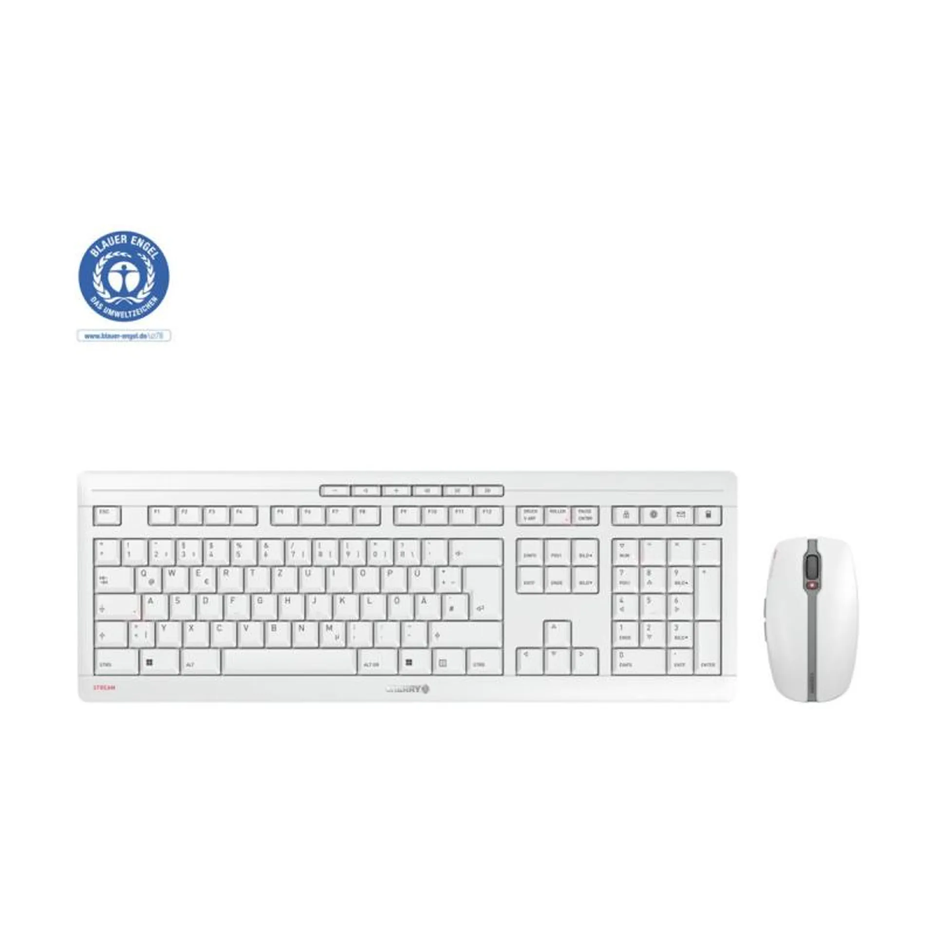 Cherry STREAM DESKTOP Tastatur-und-Maus-Set Pale (JD8500DE0)