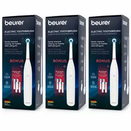 3er Pack - Beurer TB 30X Onpack Elektrische Akku Zahnbürste inkl. 4 Bürstenköpfe — Bild 1