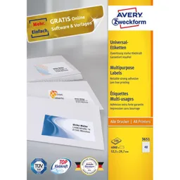 Avery Zweckform, Avery Labels 52,5 x 29,7mm, A4 — Bild 5
