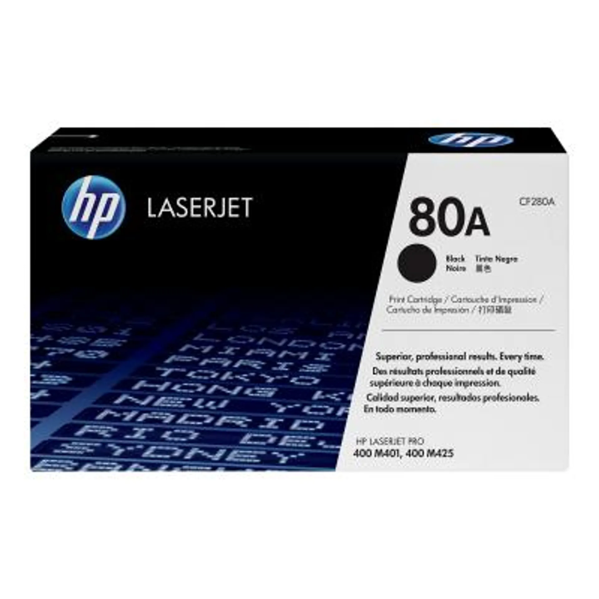 HP Cartridge No 80A HP80A HP 80A Schwarz