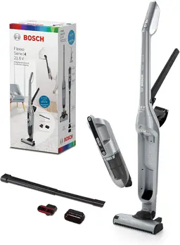 Bosch Flexxo BCH3P210 Akku Hand- und Stiel-Staubsauger beutellos silber — Bild 1